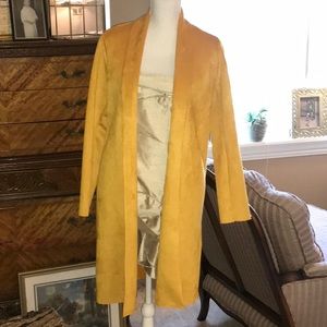 SIZE SMALL ZARA BRIGHT YELLOW COAT.